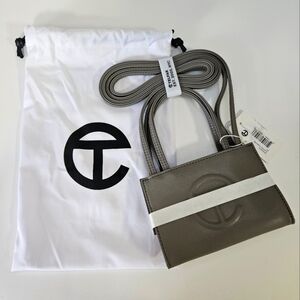 NEW TELFAR Unisex Small Shopping Bag Grey Incudes Dust Bag